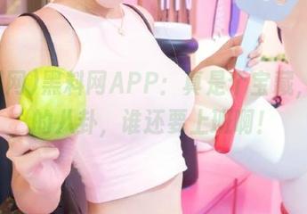 黑料网APP：真是个宝藏，免费的八卦，谁还要上班啊！